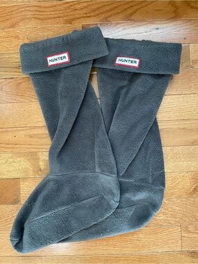 Hunter Fleece Boot Socks — Charcoal